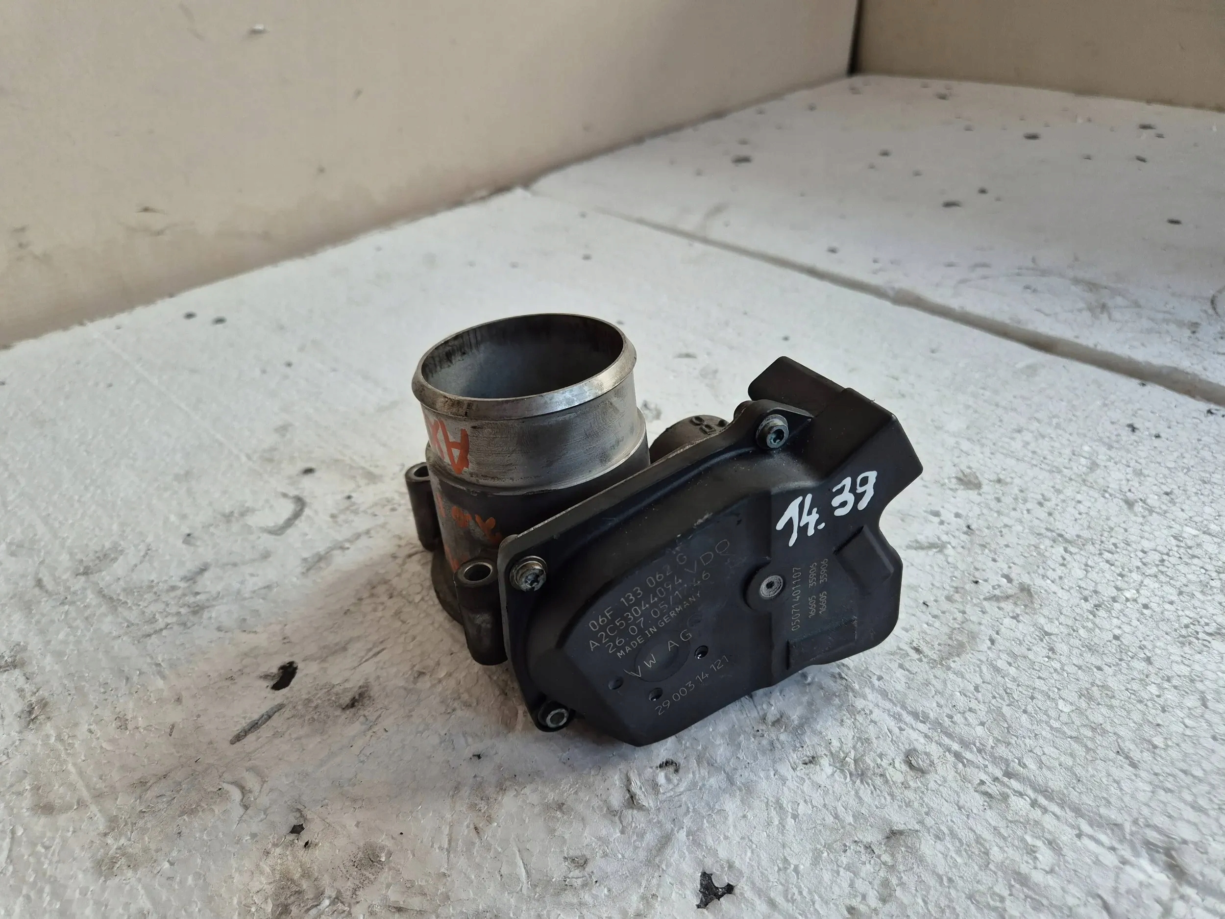 Valvola a farfalla 06F133062G Audi A4 B7 2.0 TFSI 200 KM