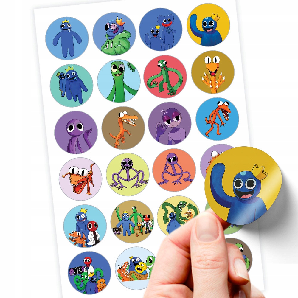 NAJLEPSZE NAKLEJKI RAINBOW FRIENDS SUPER JAKOŚĆ