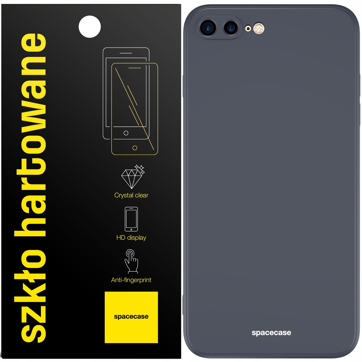 

Etui Do Iphone 7/8 Plus Spacecase Silicone Szkło
