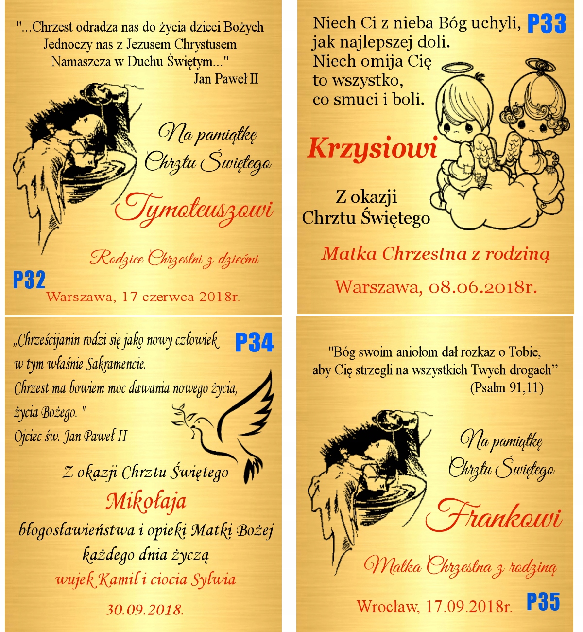 Złoty Łańcuszek z Medalikiem 585 Aniołek Komunia Chrzest Grawer Kod producenta komunia chrzest bierzmowanie urodziny