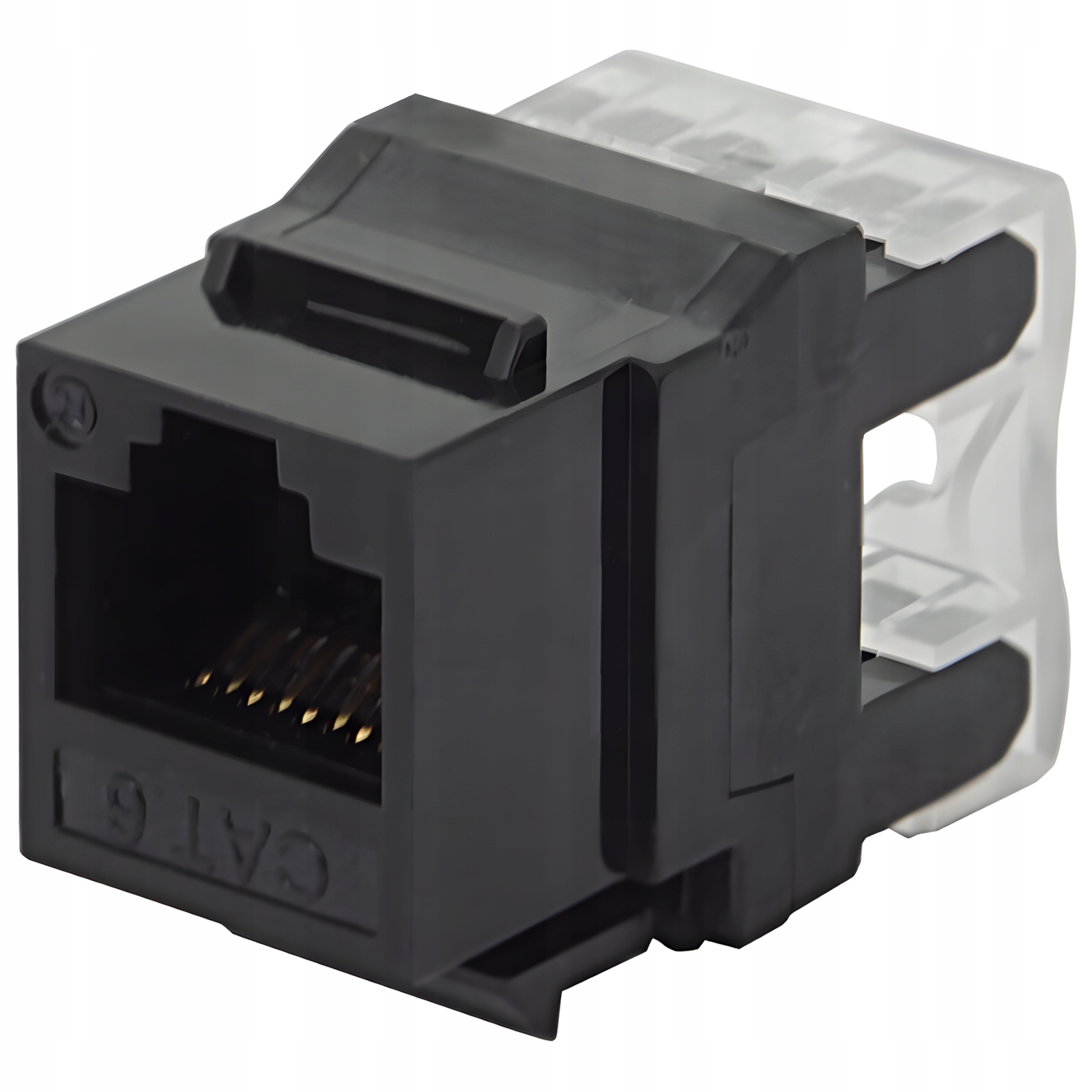Moduł Gniazdo Keystone RJ-45 RJ45 KAT.6 Czarny