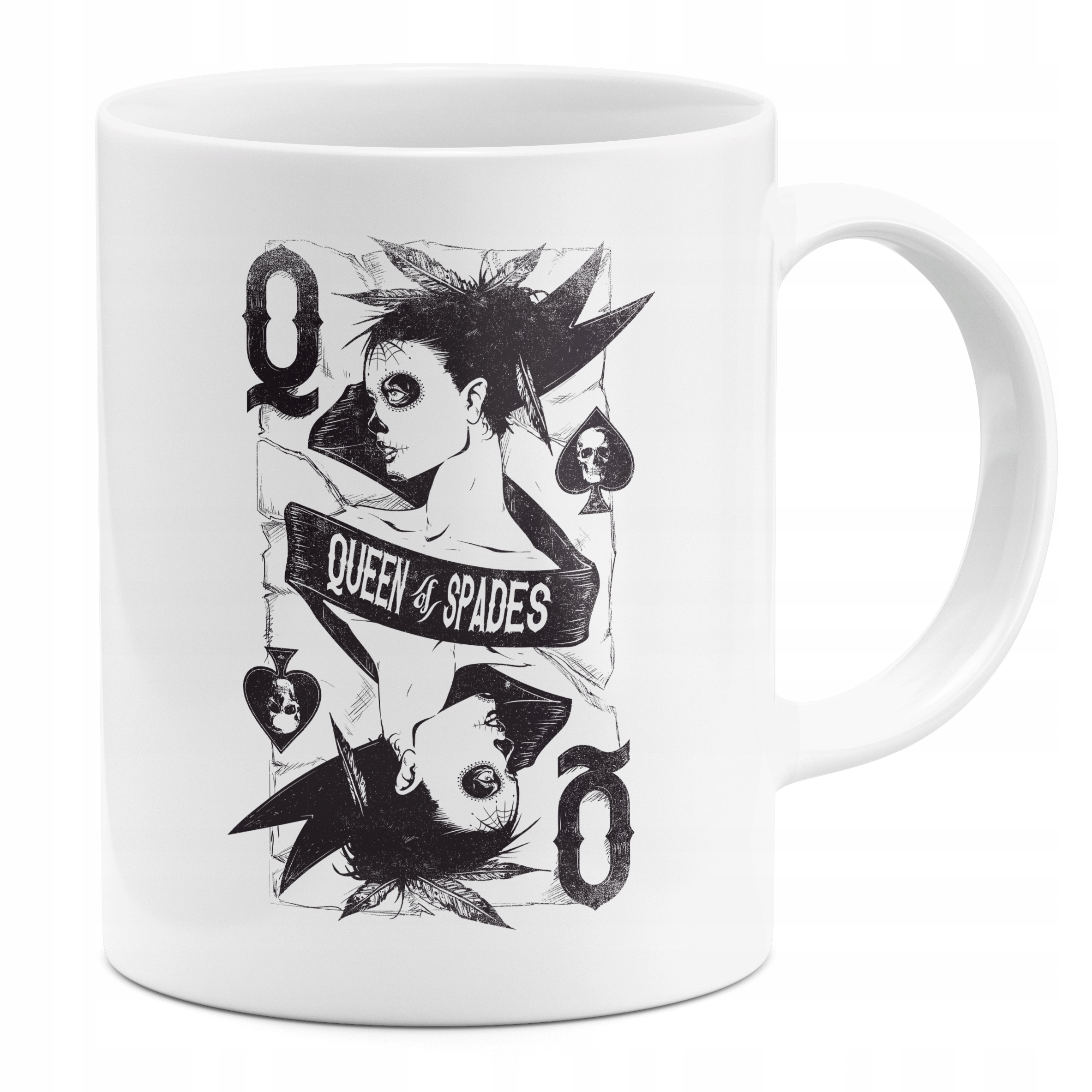 

Kubek Queen Of Spades Goth Gothic Karta Do Gry