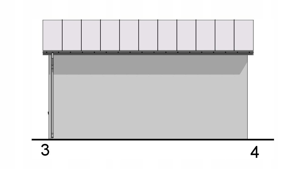 PROJEKT GARAŻU DWUSTANOWISKOWEGO G06 Długość 10 m