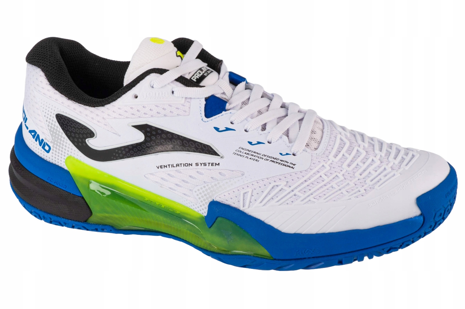 Joma Roland Men 2402 (42) Pánské tenisové boty Bílé textilní