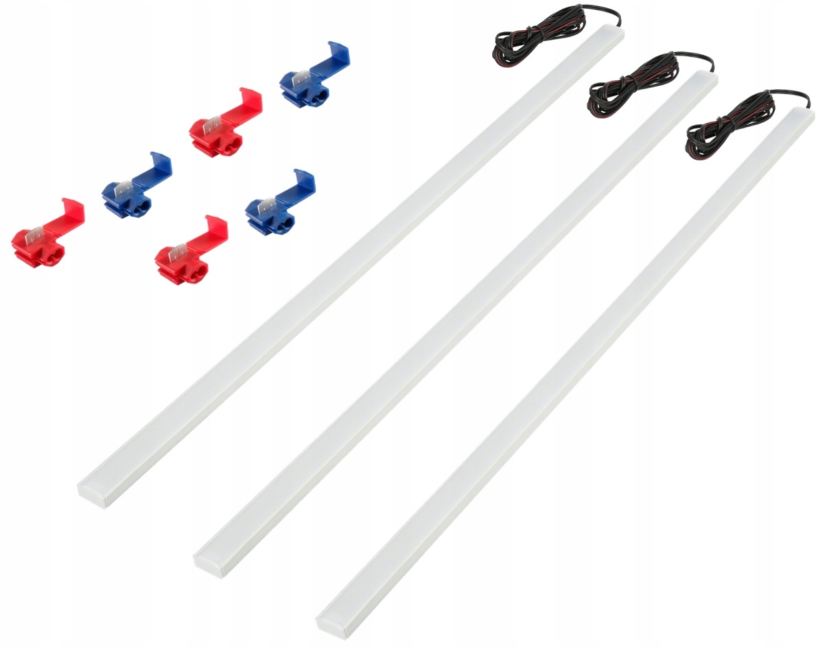 Oświetlenie LED kabiny paki busa auta 3x50cm PL12