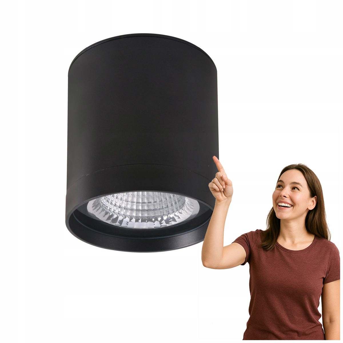 Moderní nástěnná Led lampa Vetra Černá IP65 Italux