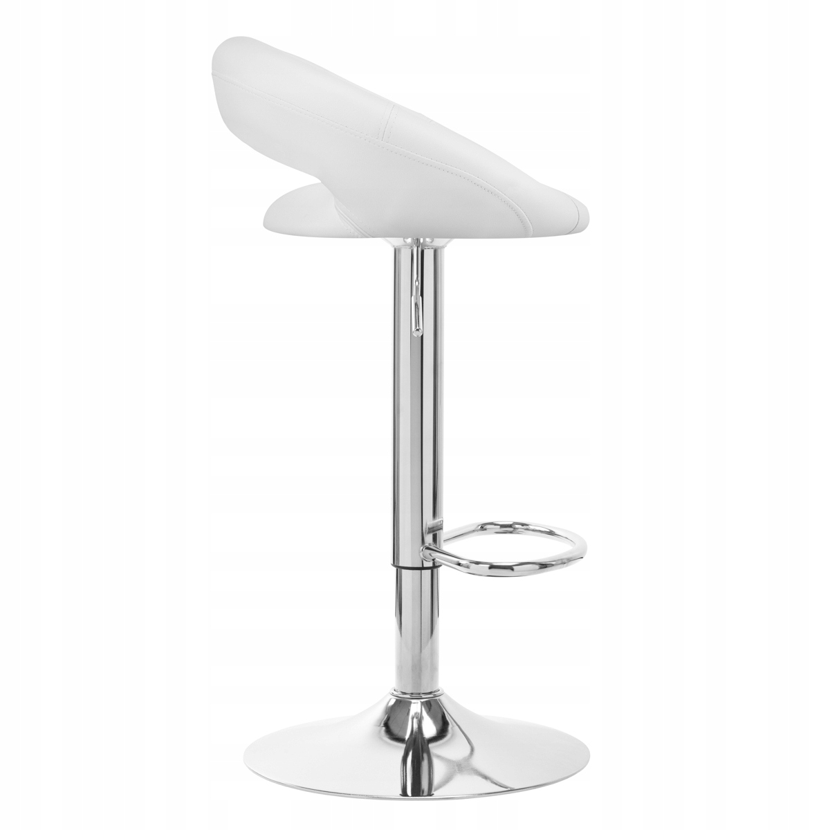 4Rico barový hoker QS-B10 eco kůže, bílý