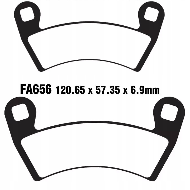 FA656R - EBC ПЕРЕДНИЕ ТОРМОЗНЫЕ КОЛОДКИ POLARIS SPORTSMAN 570