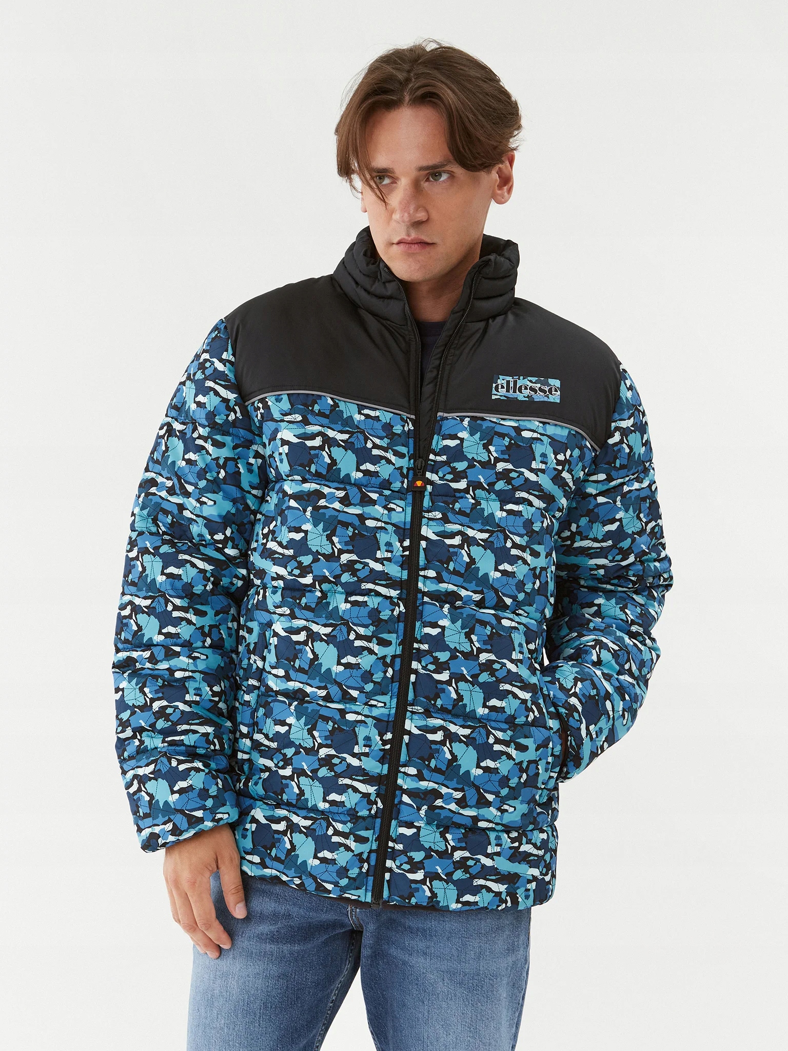 Pánská Zimní Péřová Bunda Bez Kapuce Ellesse M