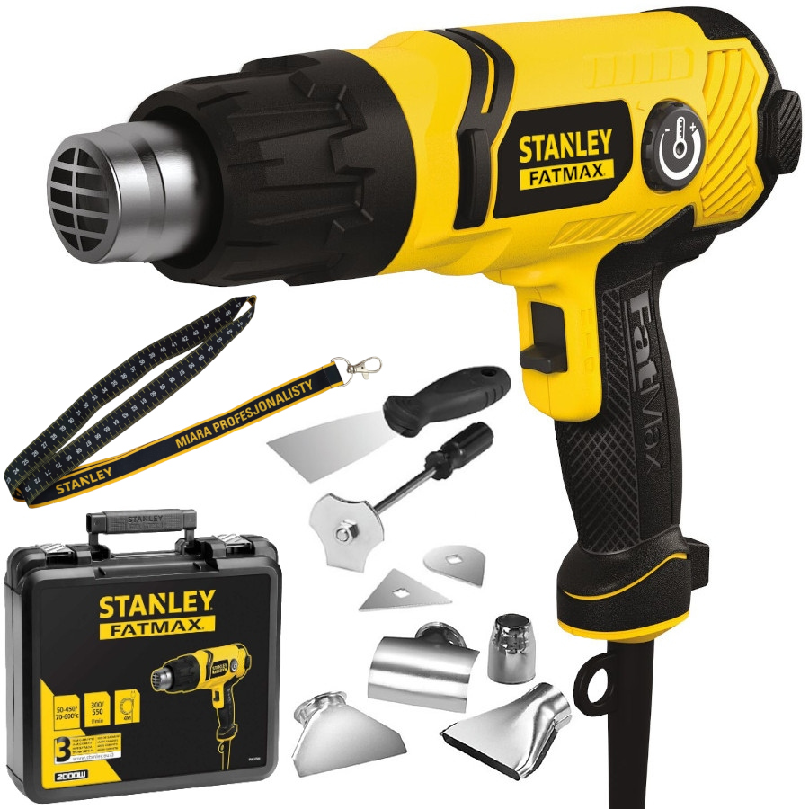 Stanley Opalarka elektryczna 2000W 50-600°C walizka FME670K smyczka