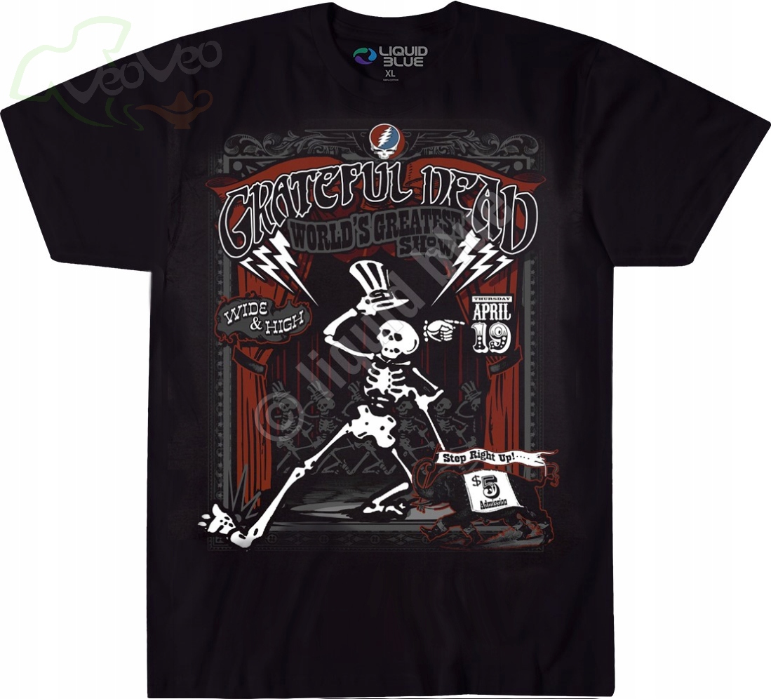 Grateful Dead Show Time Liquid Blue M