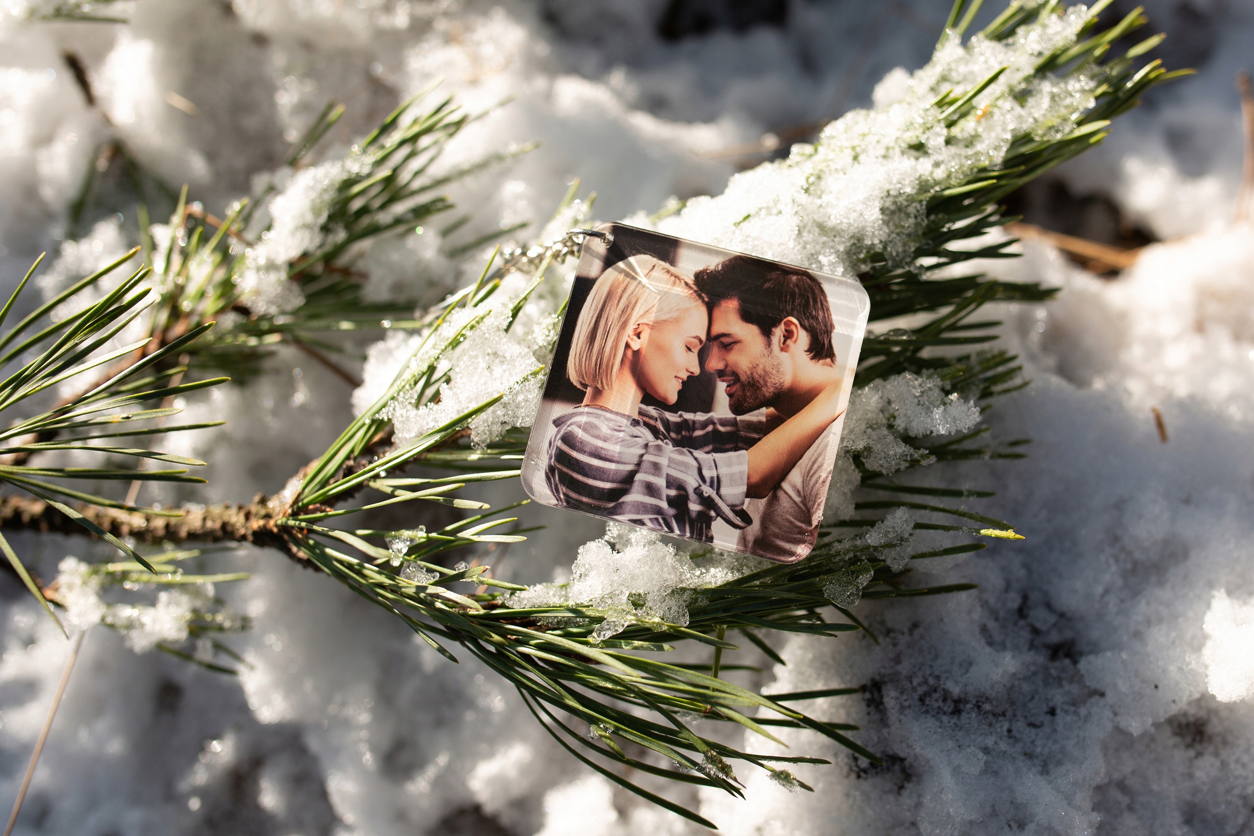 Breloczek do Kluczy Twoje Zdjęcie Zawieszka Imię Marka inna