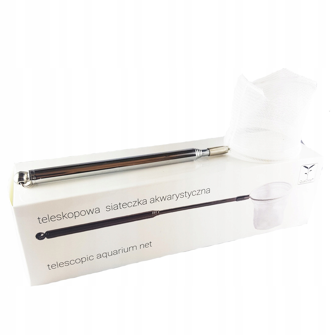 Levně Teleskopická Síťka Na Vychytávání Krevet A Ryb Pro Akvárium, Pevná, 3D