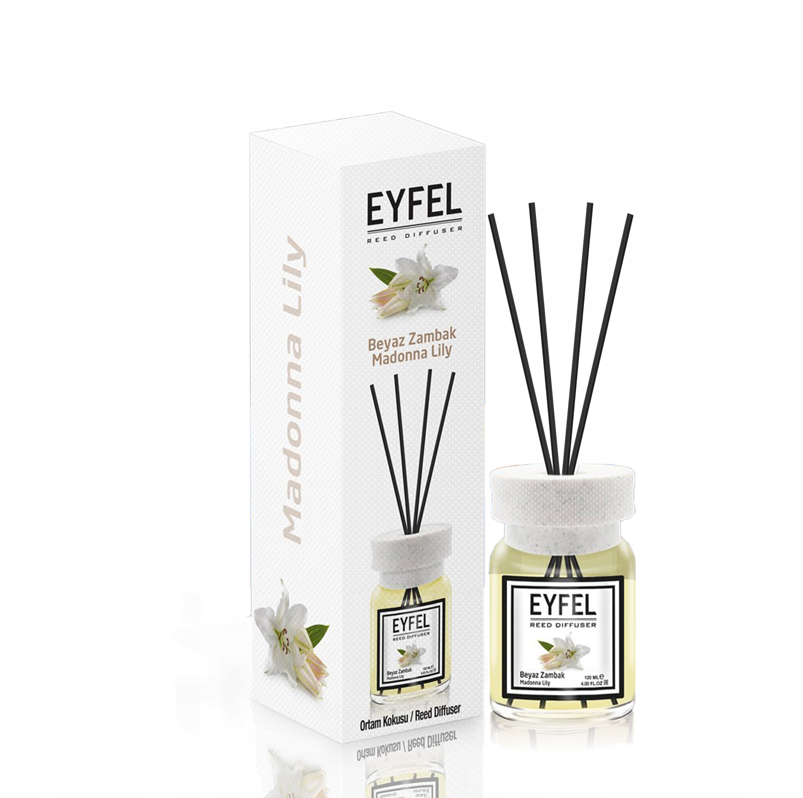 

Odświeżacz powietrza Eyfel 120 ml biała lilia