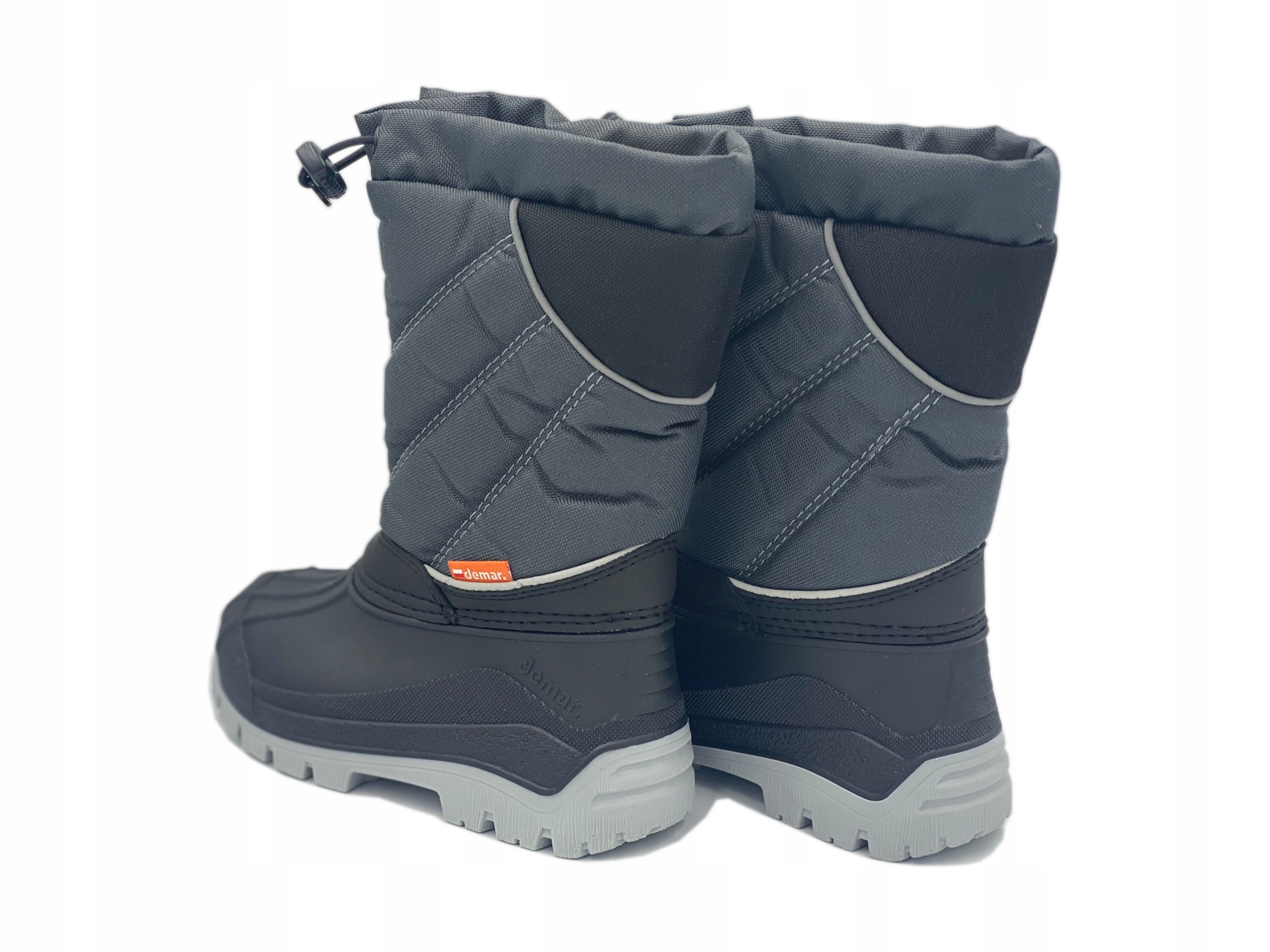 Demar Śniegowce Niko Ocieplane Naturalna Wełna, szare roz. 33/34 D Rozmiar (new) 33-34