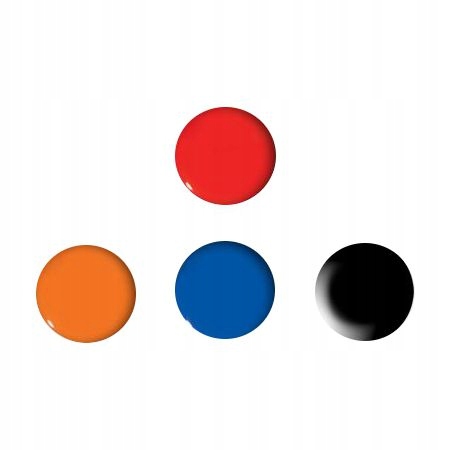 MAGNESY DO T. 50MM/3 CZERWONE GŁADKIE TETIS