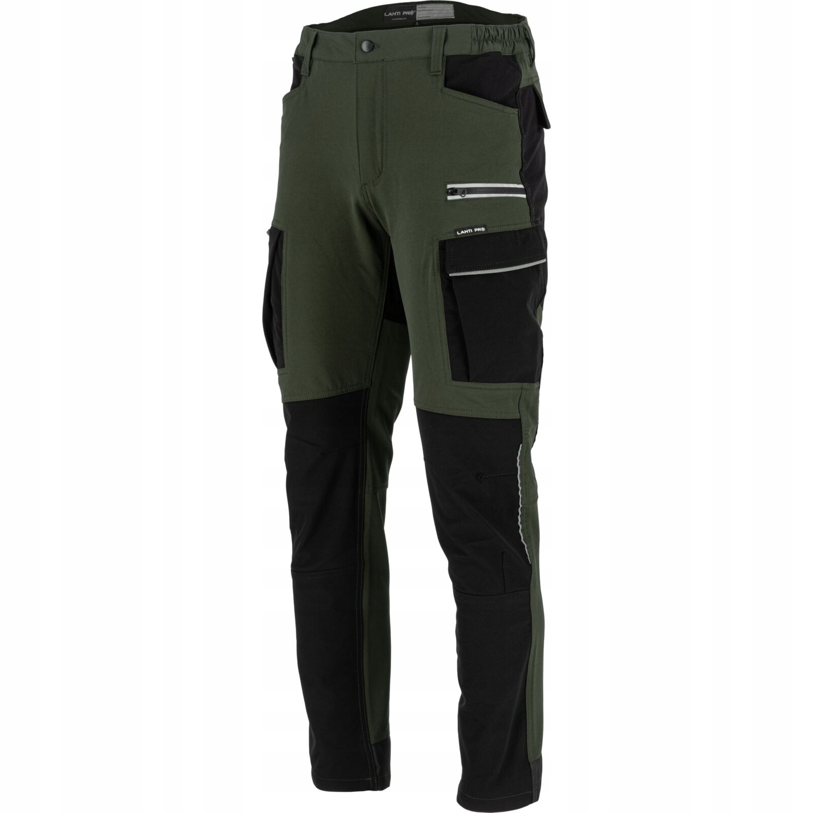 Strečové Kalhoty Zeleno-černé, „L“, Ce, Lahtipants, Stretch, Green-black,