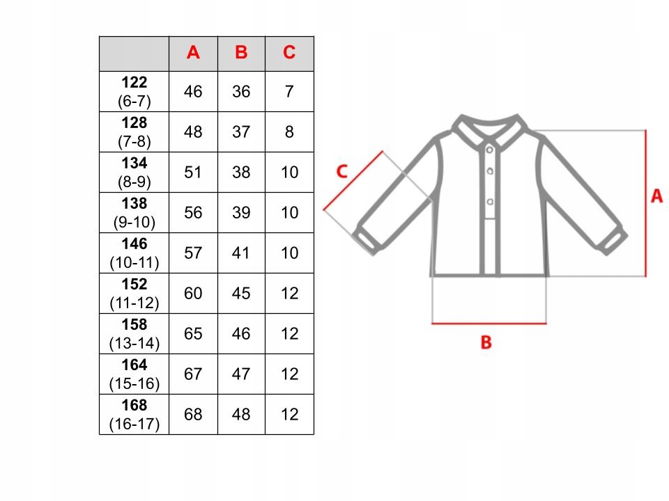 KOSZULA WIZYTOWA krótki rękaw - biała gładka 122 Płeć chłopcy