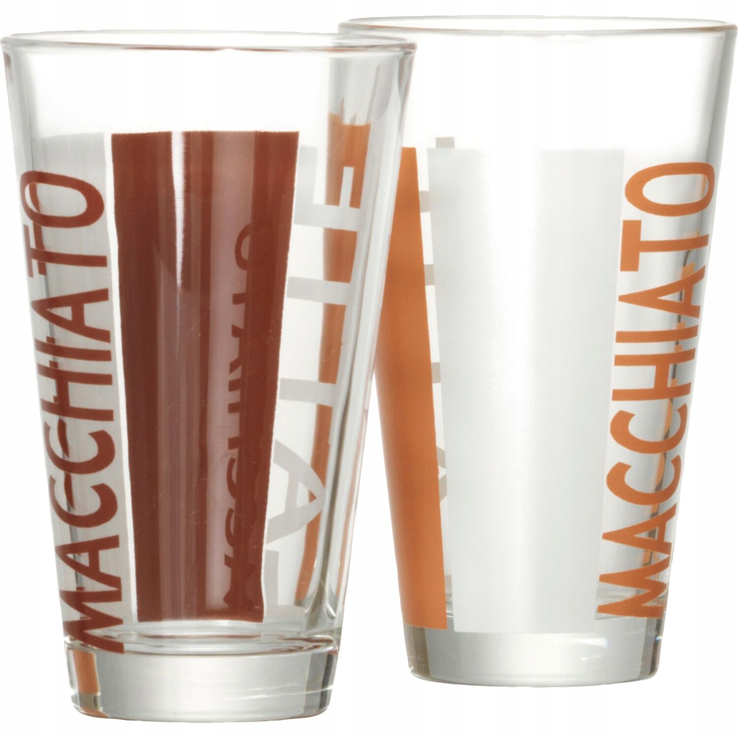 Sklenice na latte macchiato Coffee Party 0,33 l, různé motivy 6 ks