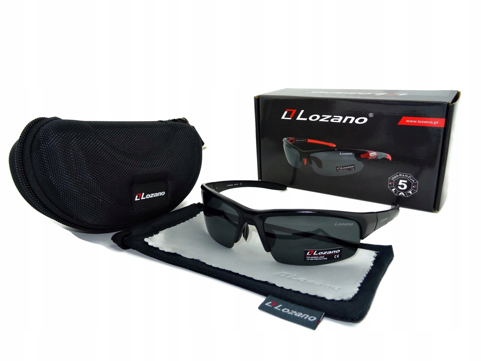 Profesionální značkové sluneční polarizační brýle Lozano UV400 Set