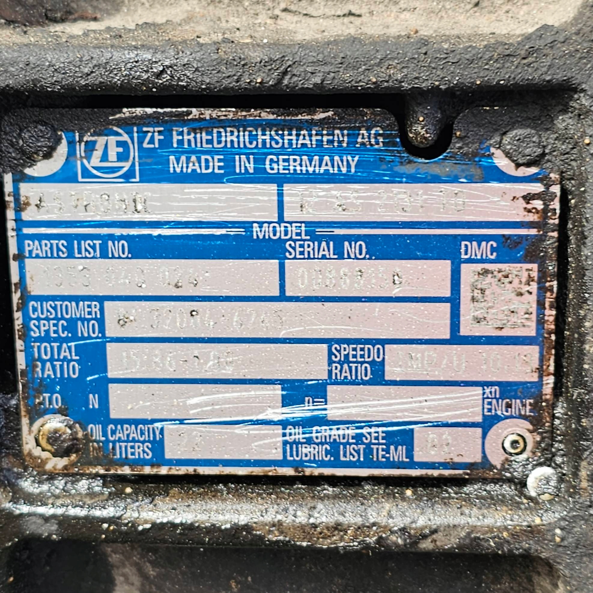 automatic gearbox 12AS2131TD RETARDER MAN TGX 18.440