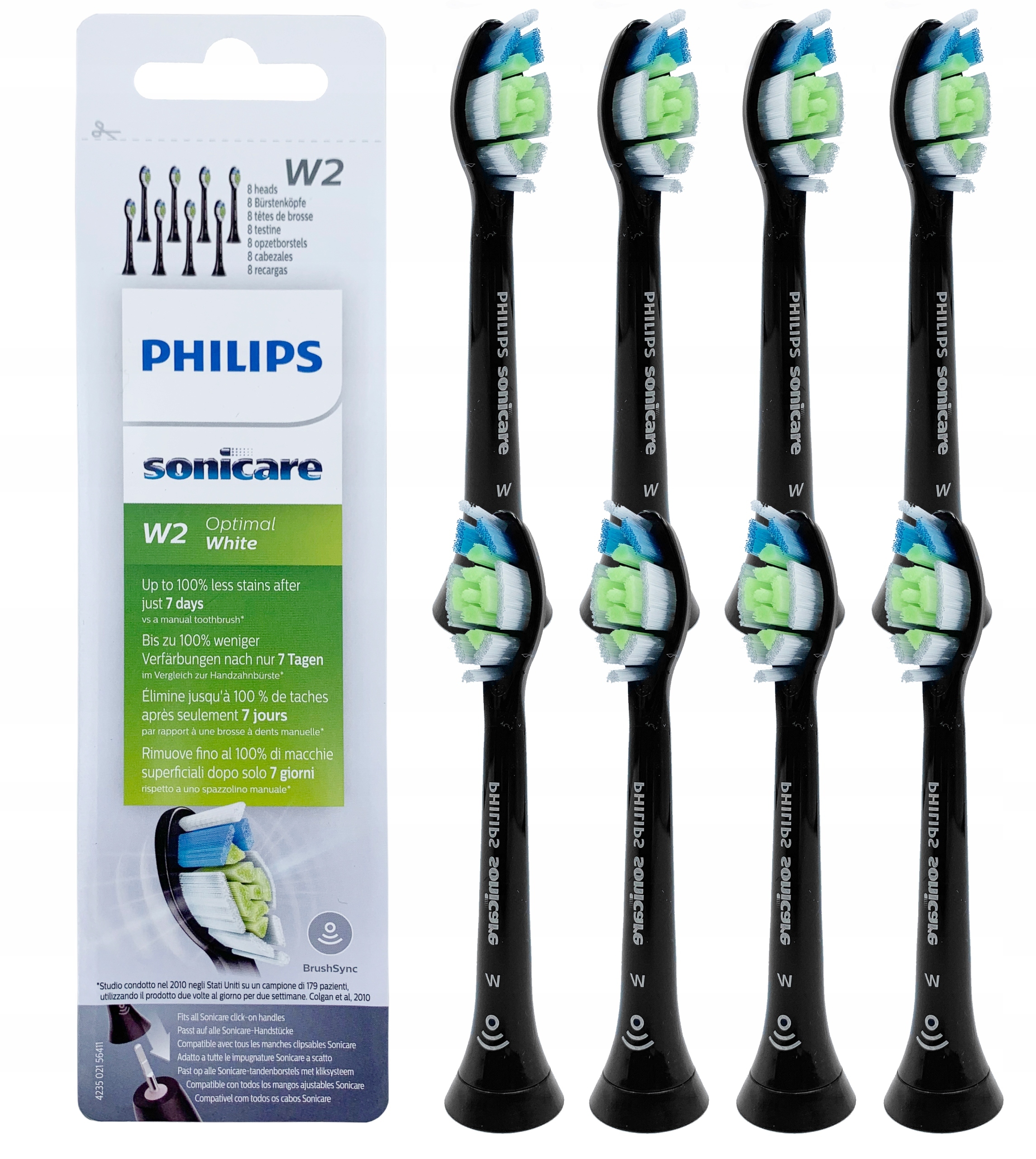 8x Końcówki Philips Sonicare Diamond Clean HX6064