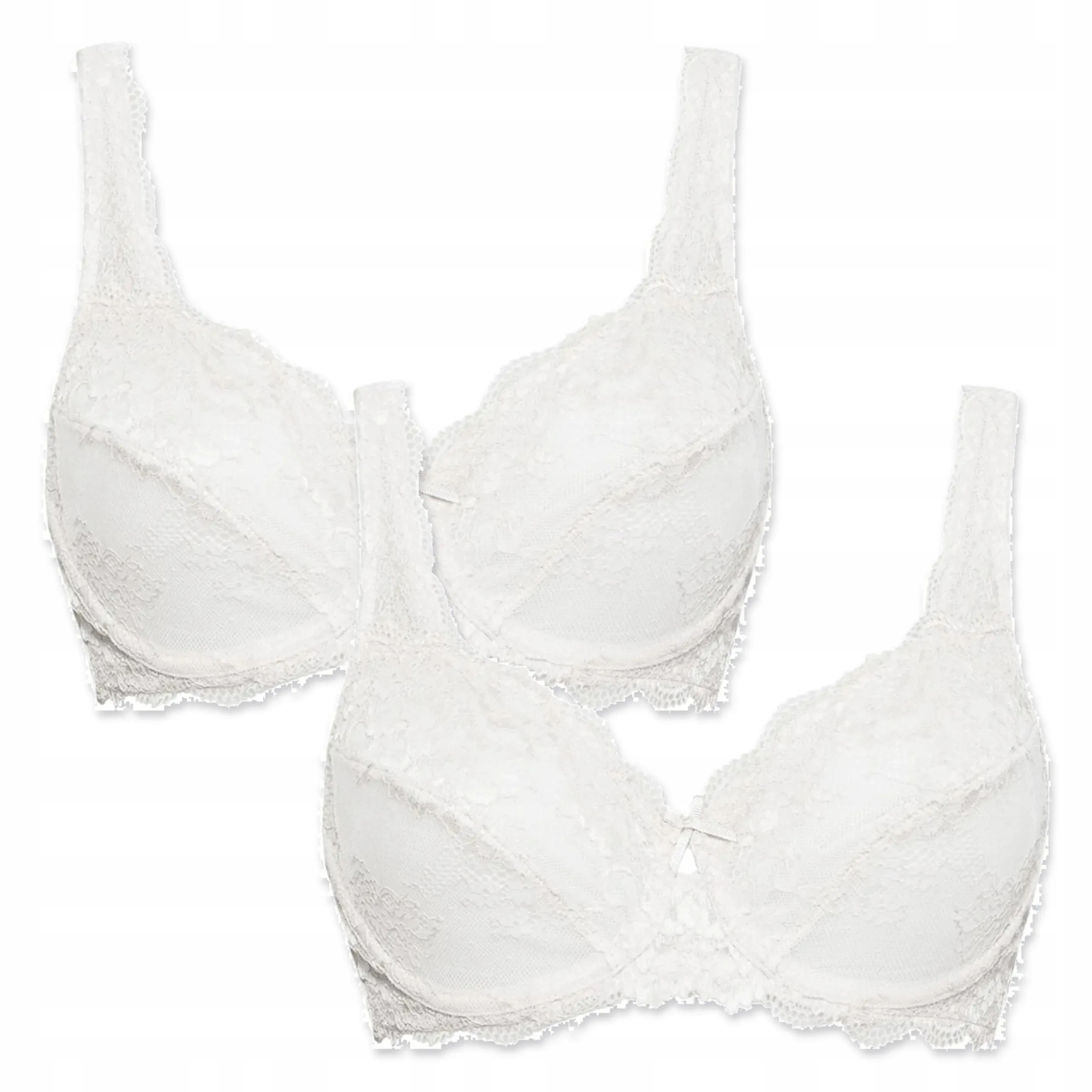 Sada 2 podprsenek Sielei Wonder Lace 2442 bílá 80D