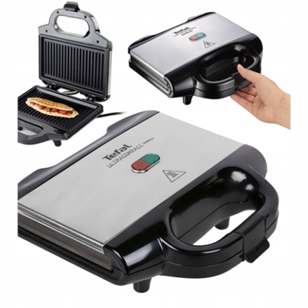 Toster Tefal SM157236 do kanapek Moc 700 W, 1 płytka, Kolor czarny stal