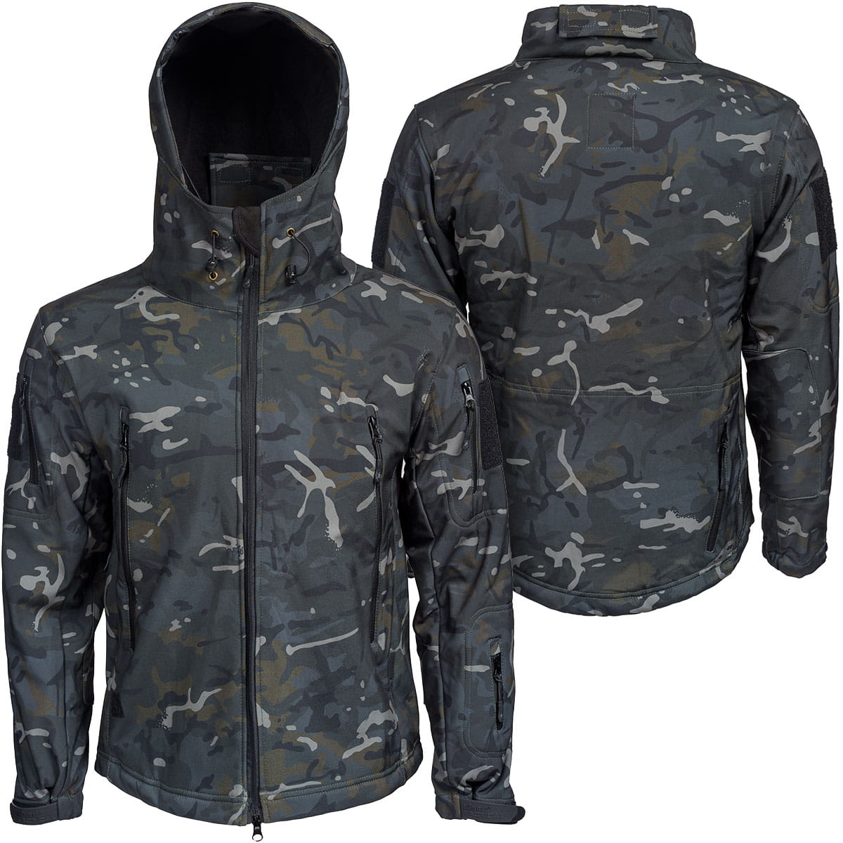 Taktická softshellová bunda Kombat Uk Patriot Shark Skin Multicam Black 3X