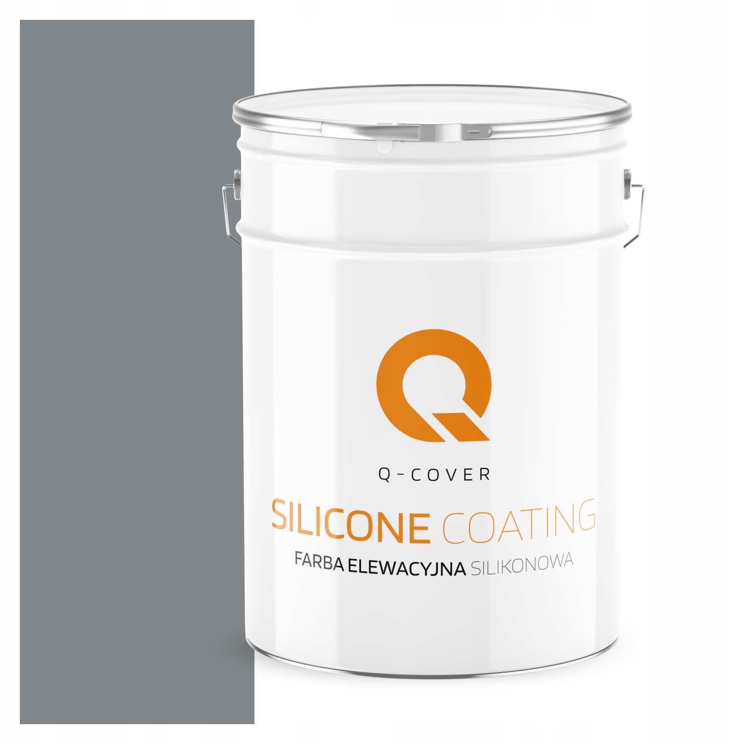 Fasádna Silikónová Fasádna Farba Šedá Tmavo Modrá F255 10L