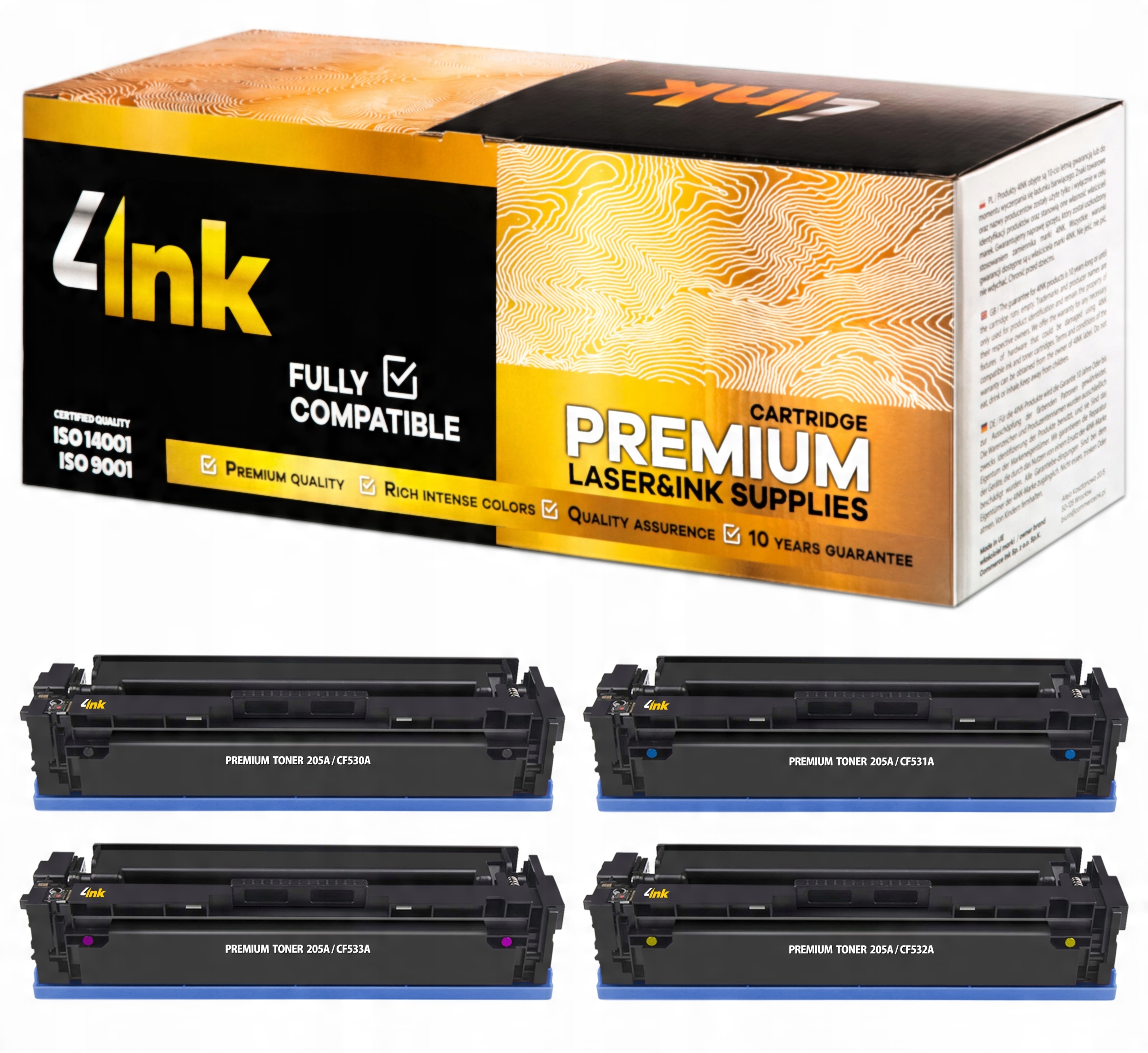 

4x Toner Do Hp 205A M154nw Mfp M180n M181fw Cmyk
