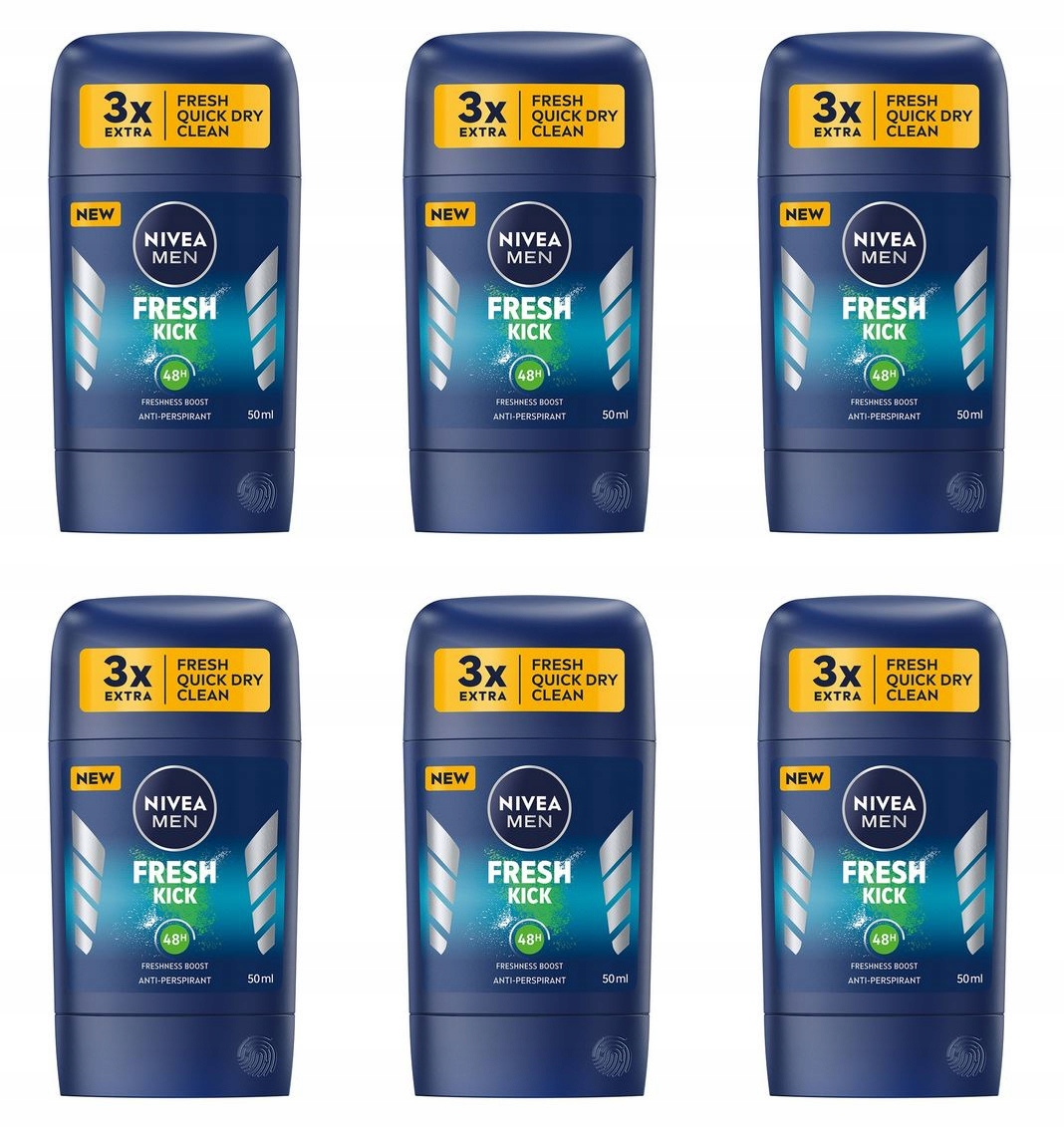 Nivea Men 6x50 ml antiperspirant v tyčince