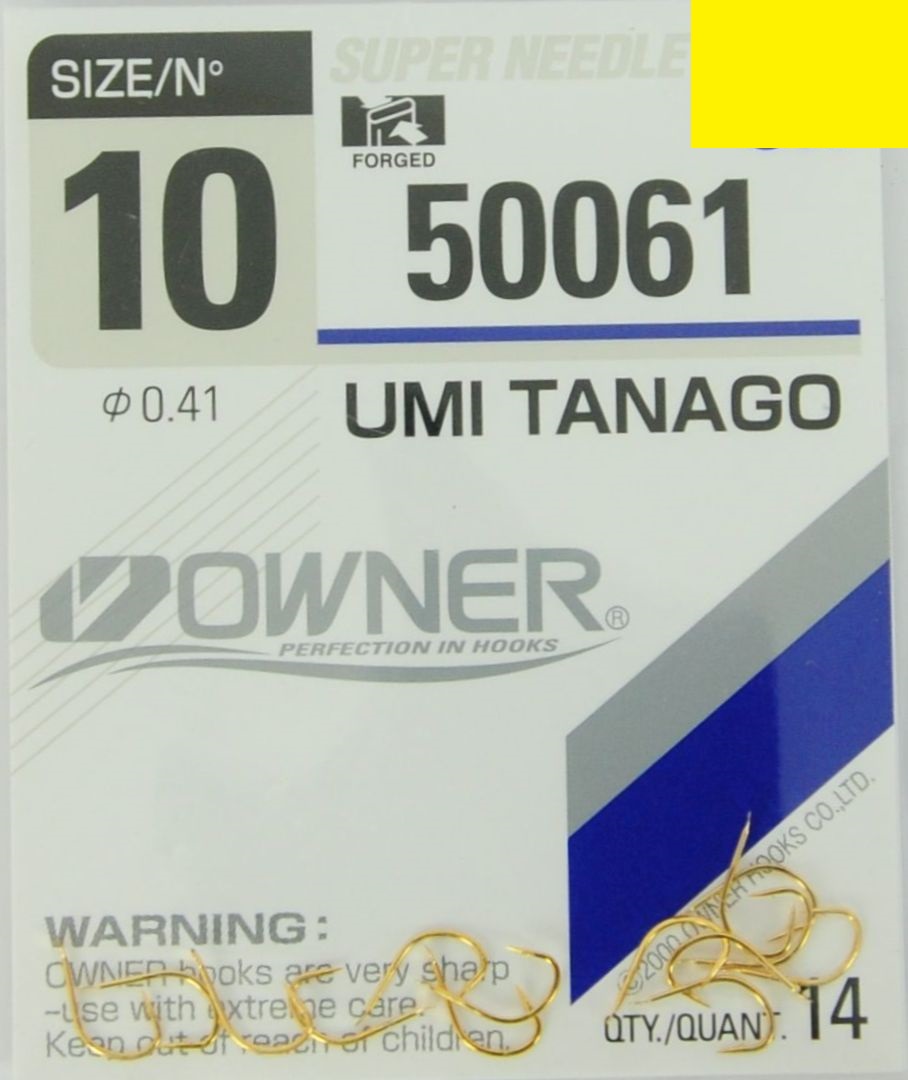 Nr 10 Haczyki Owner 50061 Umi-tango Kuty Hi Carbon Złote