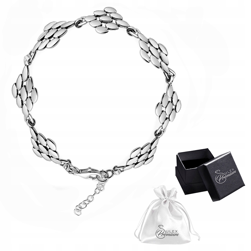 Stříbrný náramek ryzost 925 Leštěný Romby