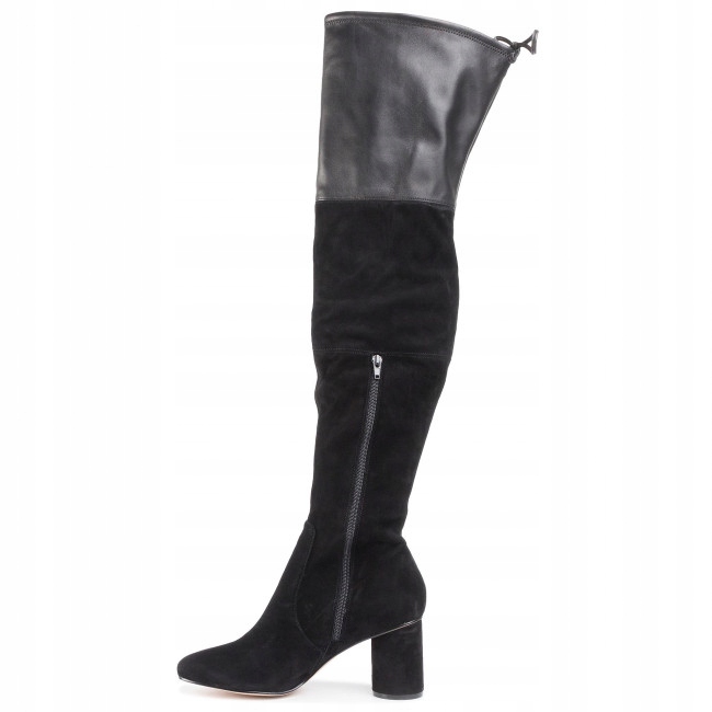 Eva Minge Dámské Černé Kozačky Na Zip 38 3E9G5* 38 3_9