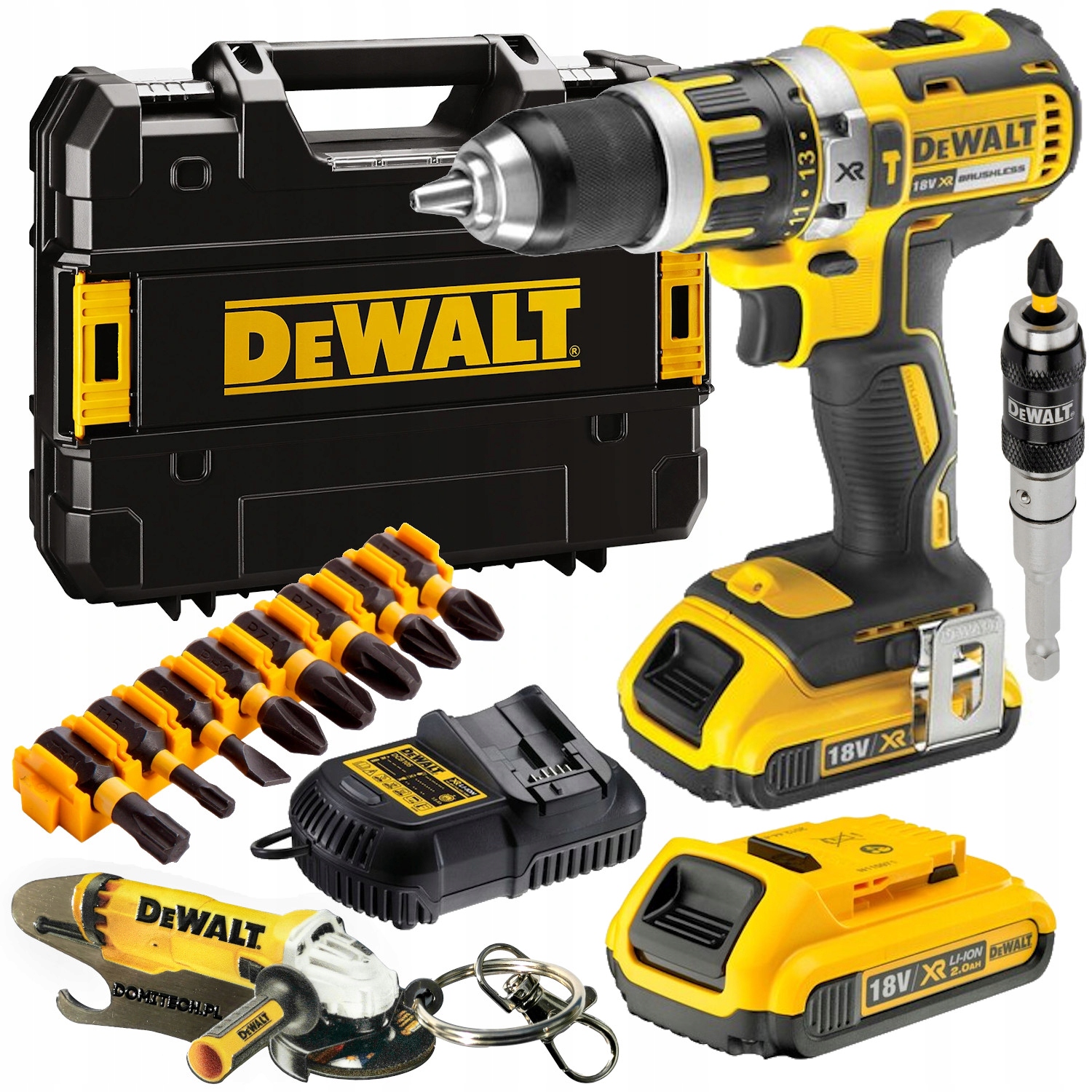 

Wiertarko-wkrętarka Udar DeWalt DCD795D2 18V Bity