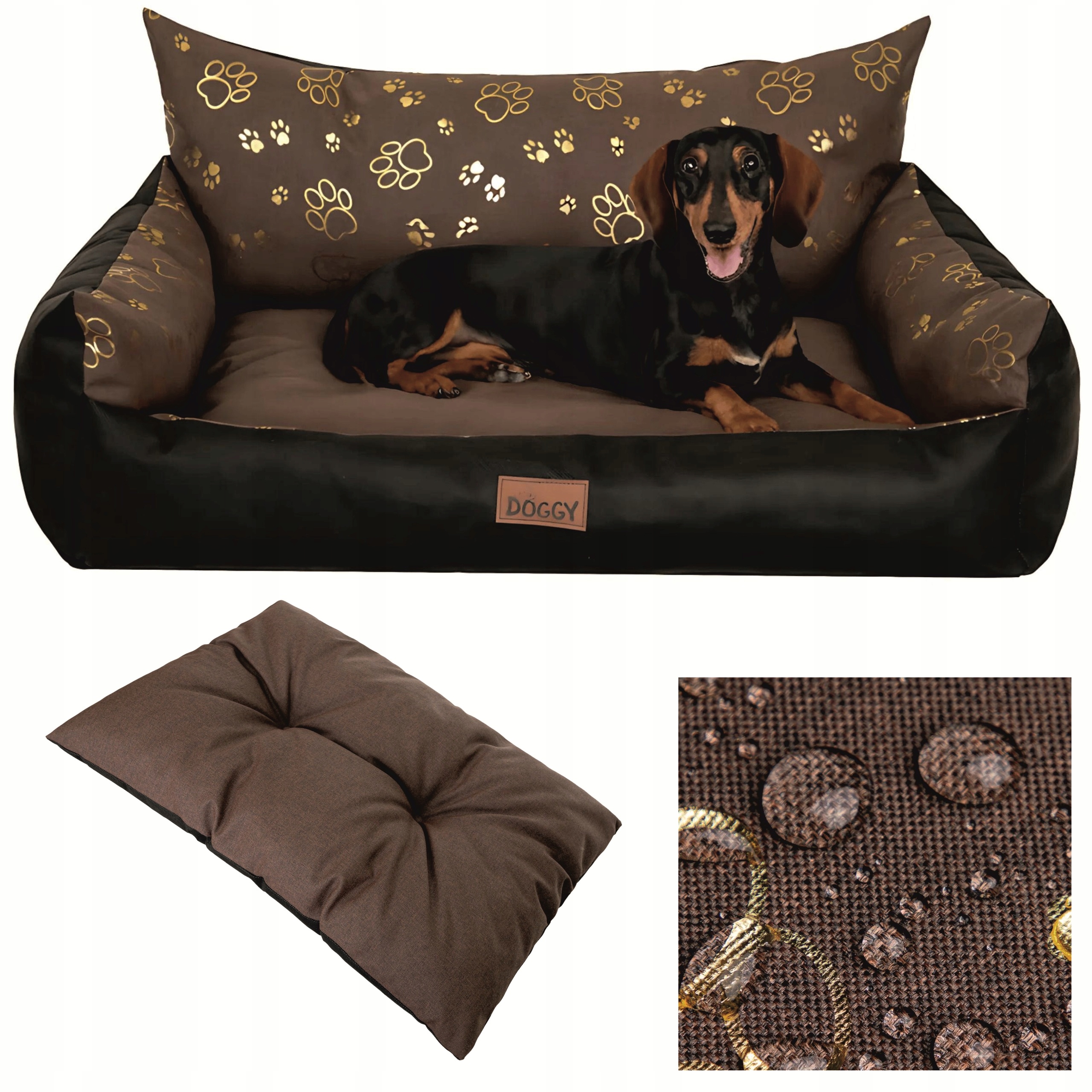 Posłanie dla psa Legowisko dla małego psa Wyjmowany Materac L 63x48 cm