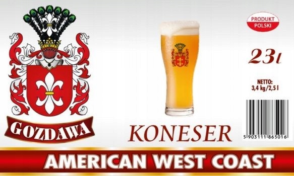 Levně Pivní pivo Koneser American West Coast