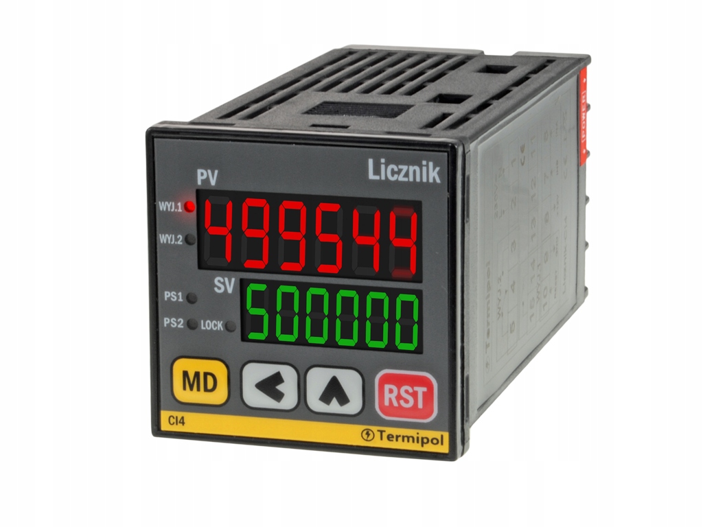 Licznik impulsów Termipol CI4 3A 48x48 230V 10kHz do enkodera 2xNO/NC 3A