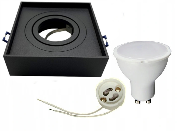 

Oprawa Spot Ruchoma czarna kwadrat 3cm GU10 8W