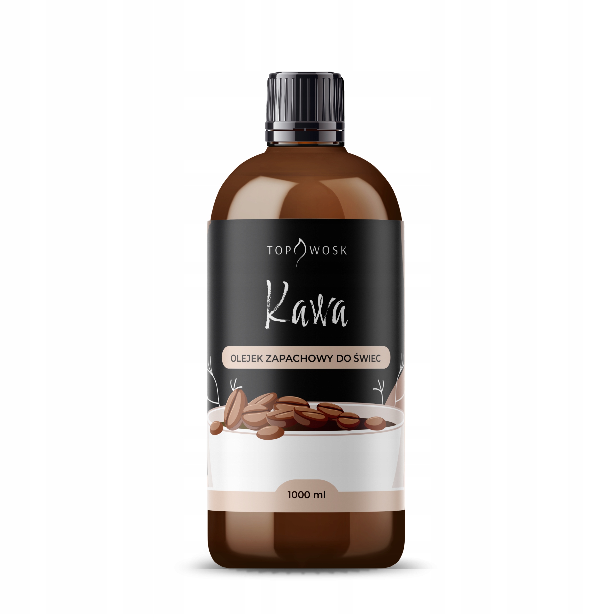 Vôňa do voskových sviečok parafín vonný olej Káva 1000 ml