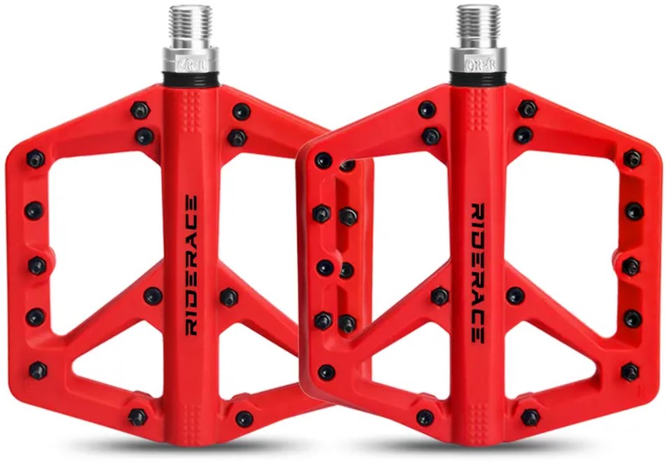 Pedały Platformowe Rowerowe Mtb/bmx Nylon Czerwone