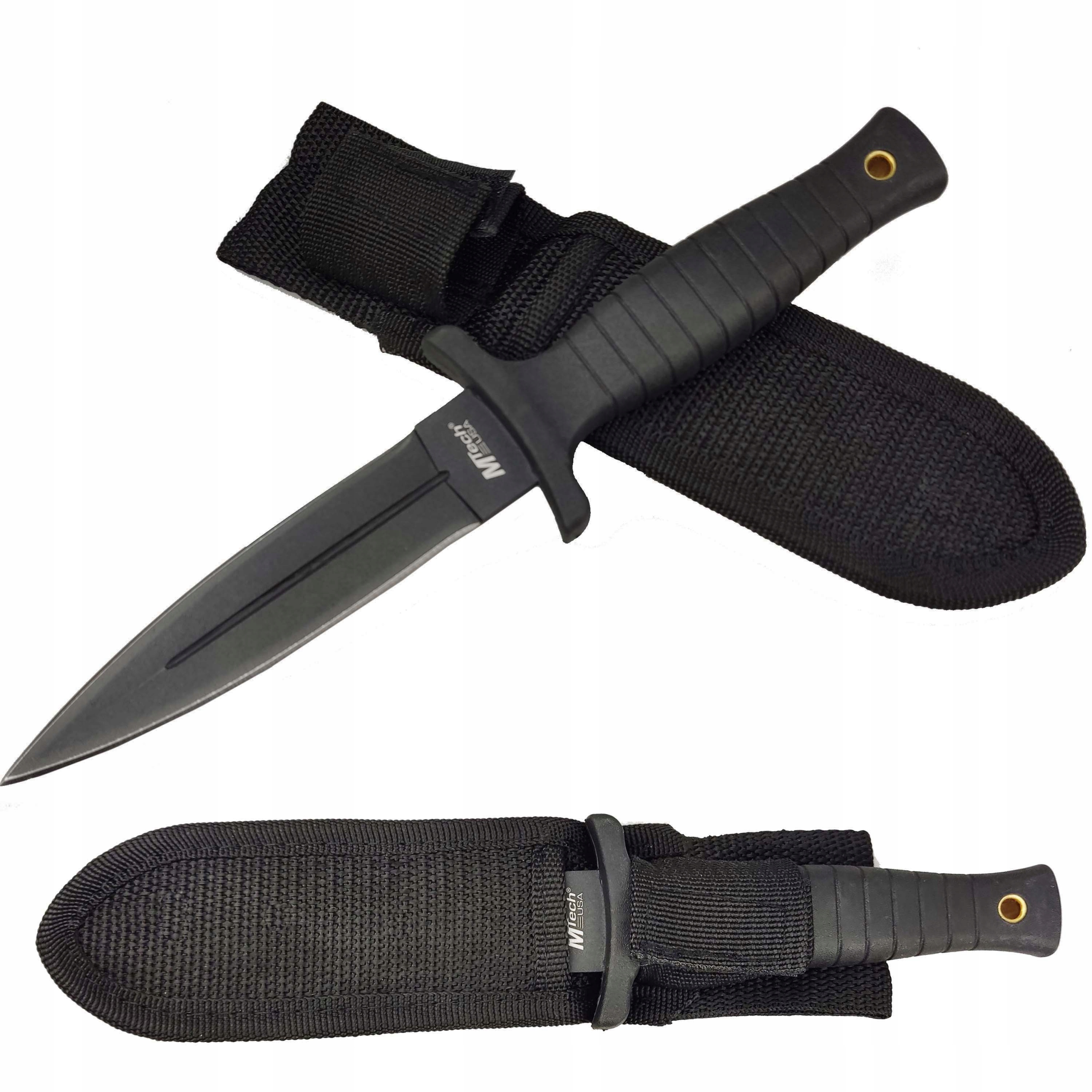 Nůž Dagger Sztylet pouzdro Mtech Black ND85