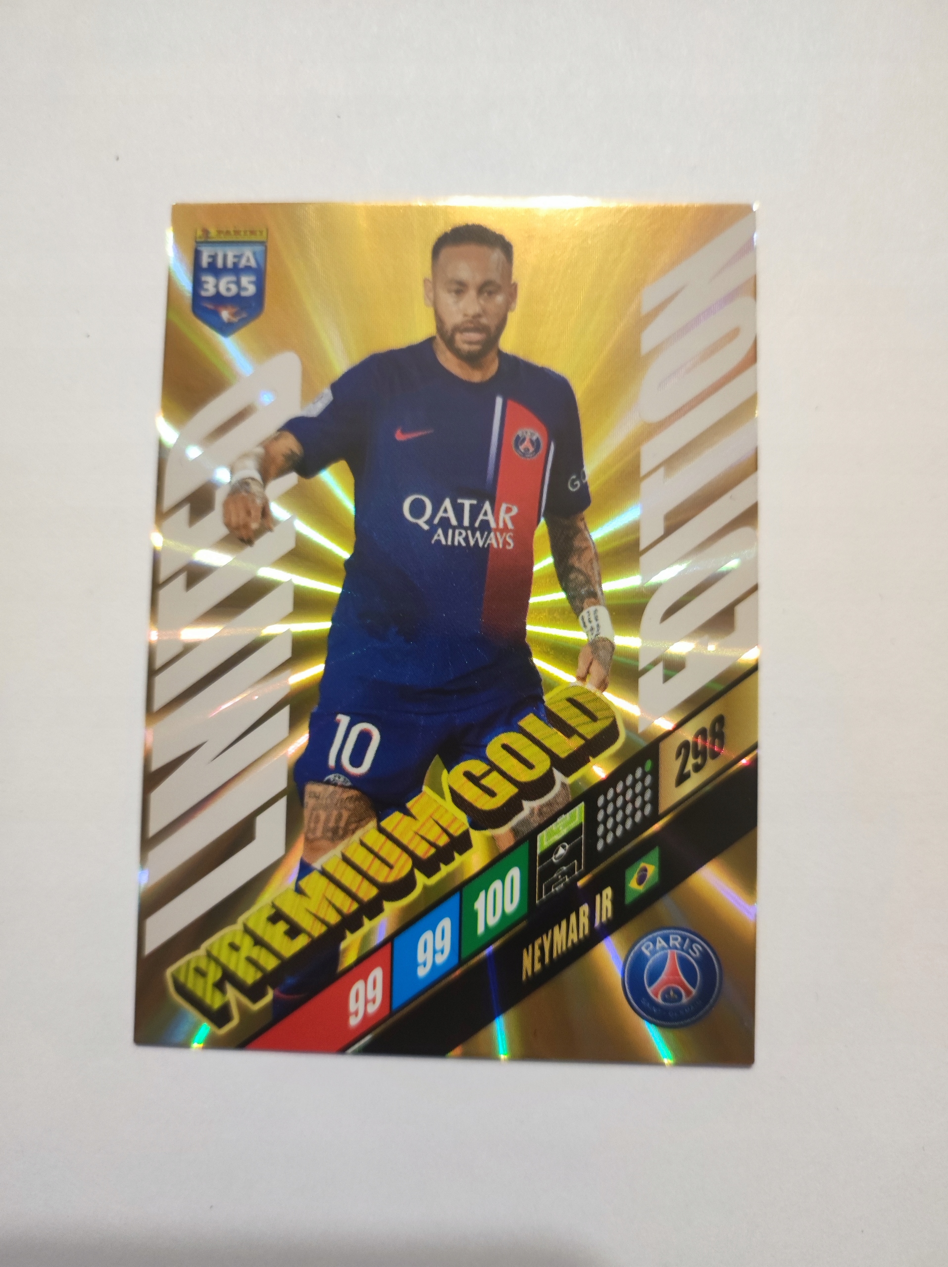 Fifa 365 2024 Panini Limited Edition Premium Gold Neymar Jr