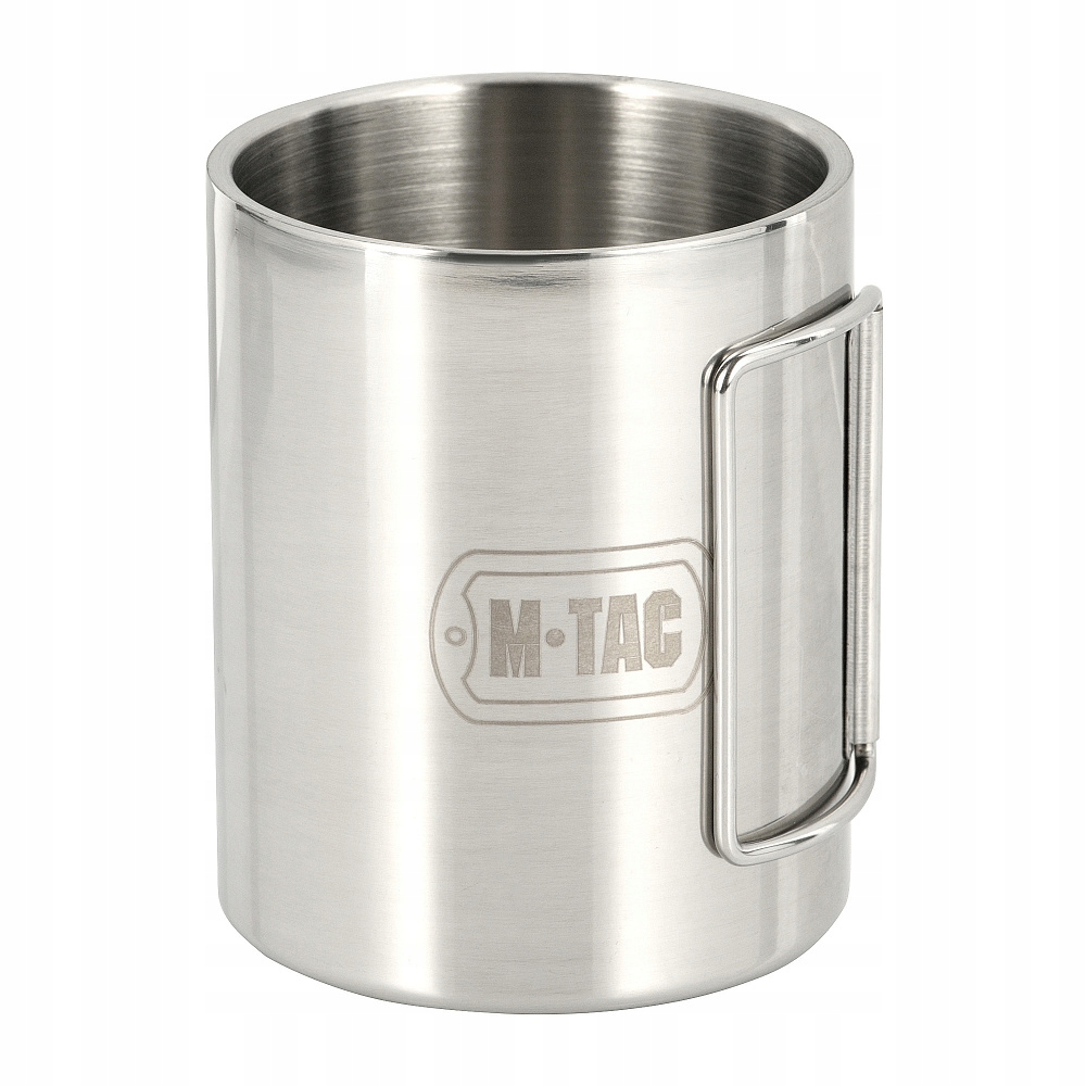 M-Tac Kubek Termiczny 450 ml Stal Nierdzewna Ze Składanym Uchwytem
