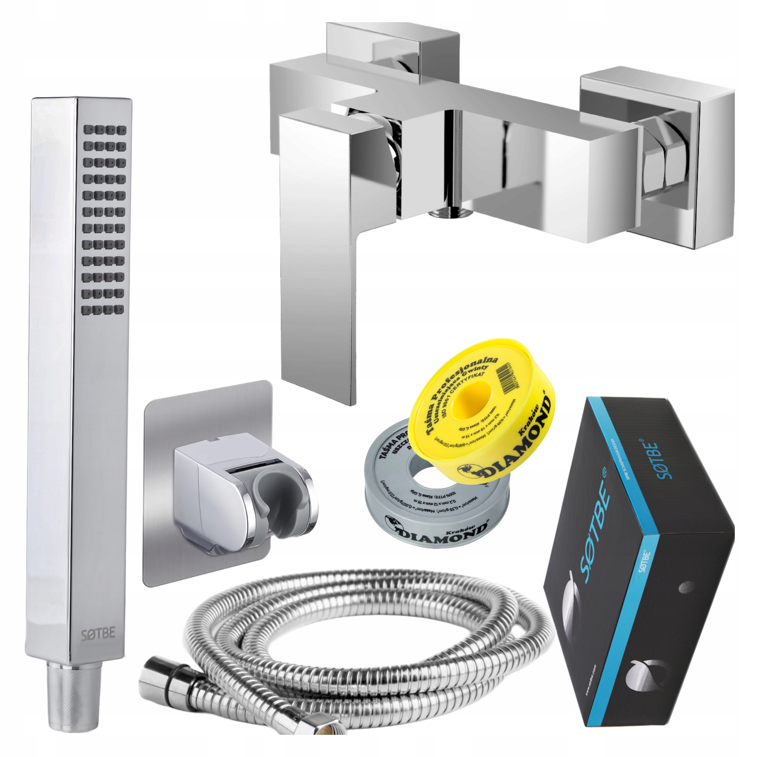 Sada Sprchové Armatury hadice sprchový set sprchová hlavice VOR-SO-80289738