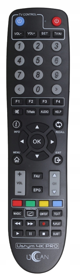 Pilot zamiennik USTYM 4K PRO czarny SAT