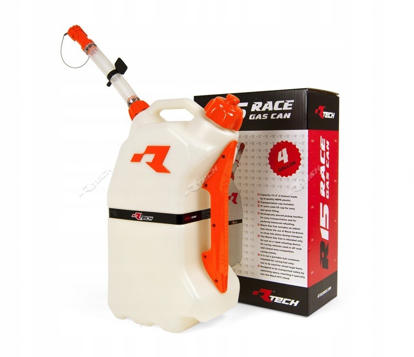 Racetech (rtech) Kanister Pre Rýchle Tankovanie Motocykla 15L Farba Pomar