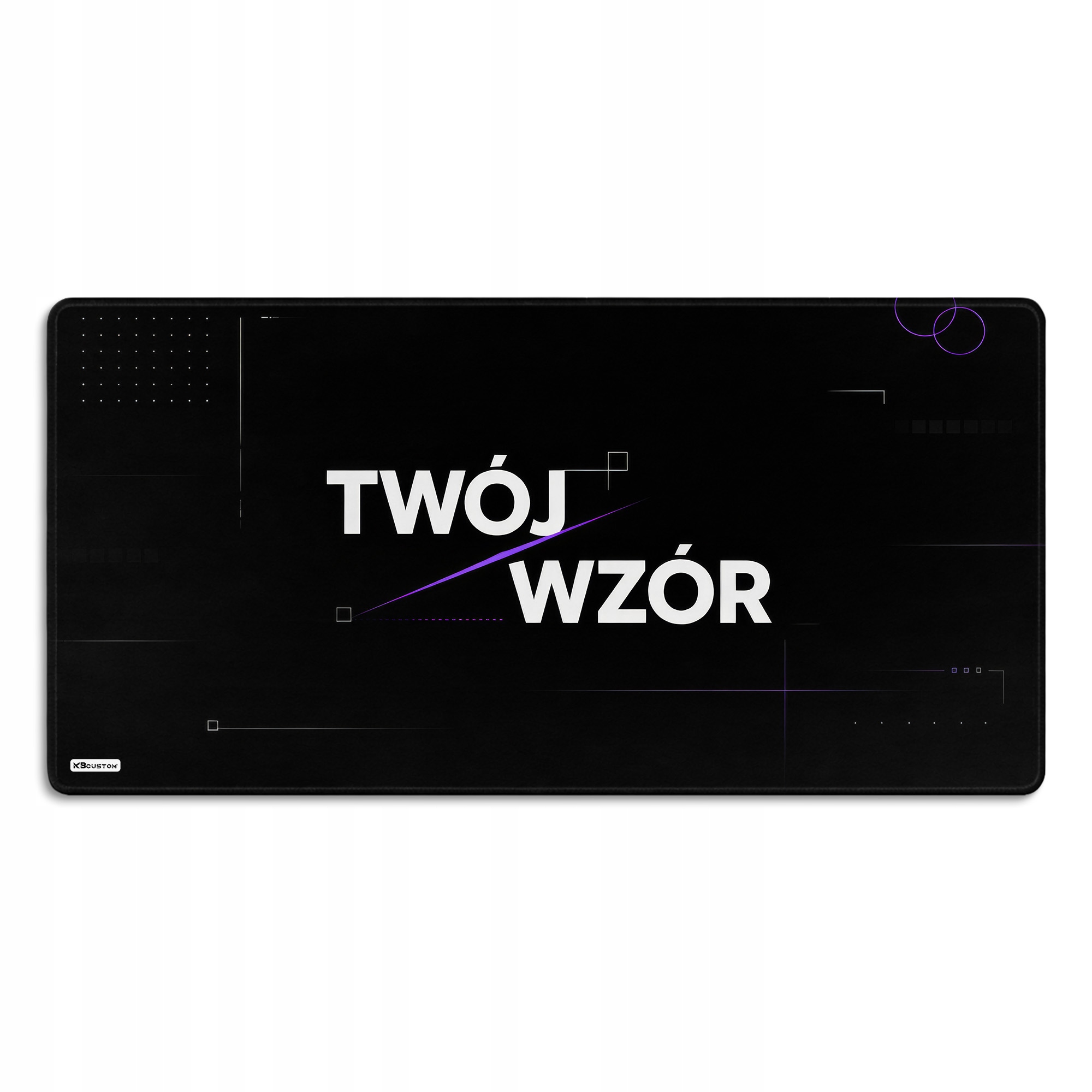 Velká Podložka Pod Myš Myš Váš vzor 120x60cm 4mm-Tloušťka KBcustom