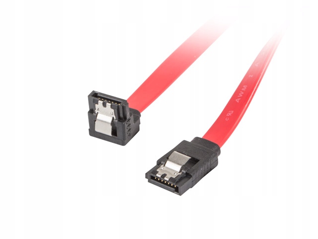 

Kabel Lanberg SATA3 Kątowy Z Zatrzaskami 50cm